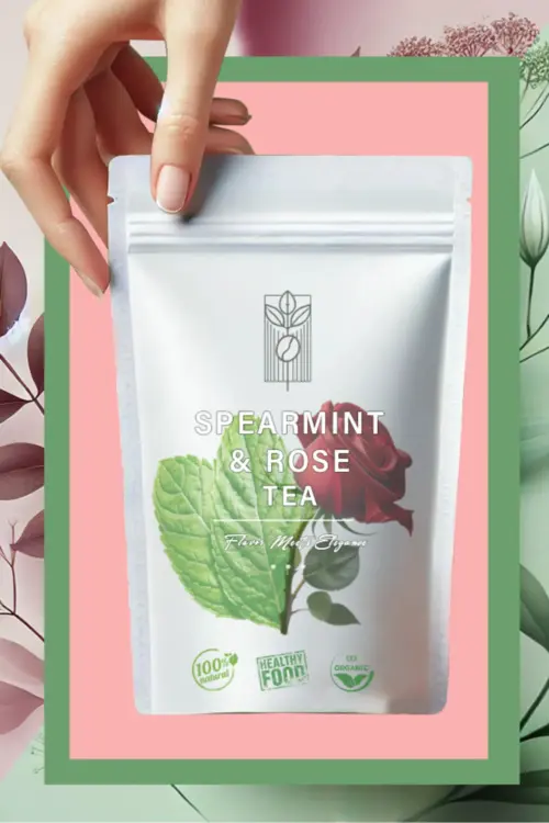 Gül & Kıvırcık Nane (Spearmint Tea) Çayı Özel Harman