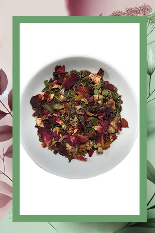 Gül & Kıvırcık Nane (Spearmint Tea) Çayı Özel Harman
