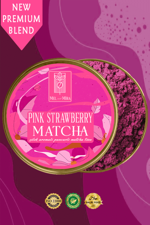 Çilek Aromalı Pembe Spirulina Superfood Matcha Tozu