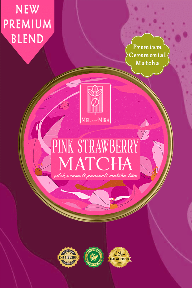 Çilek Aromalı Pembe Spirulina Superfood Matcha Tozu