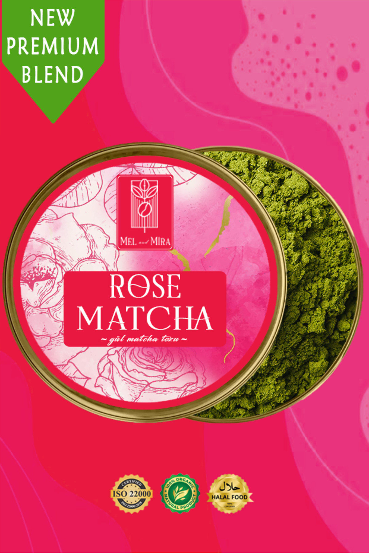 Gül Aromalı Matcha Tozu - Görsel 2