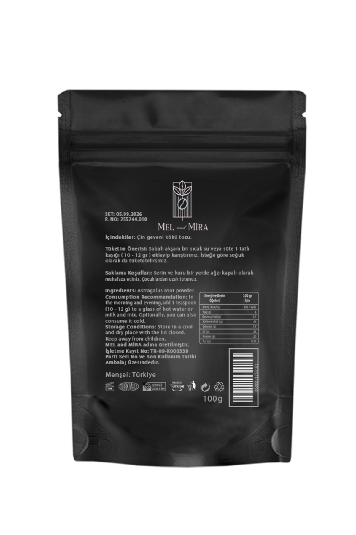 Organik Çin Geveni Astragalus Kökü Tozu - Görsel 6