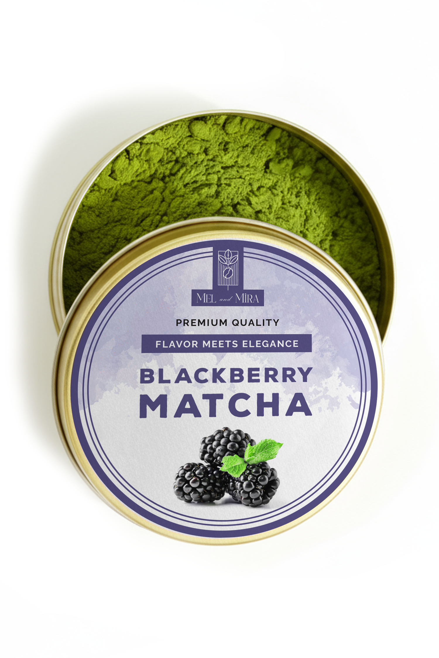 Blackberry Matcha Böğürtlen Aromalı Matcha Tozu - Görsel 1