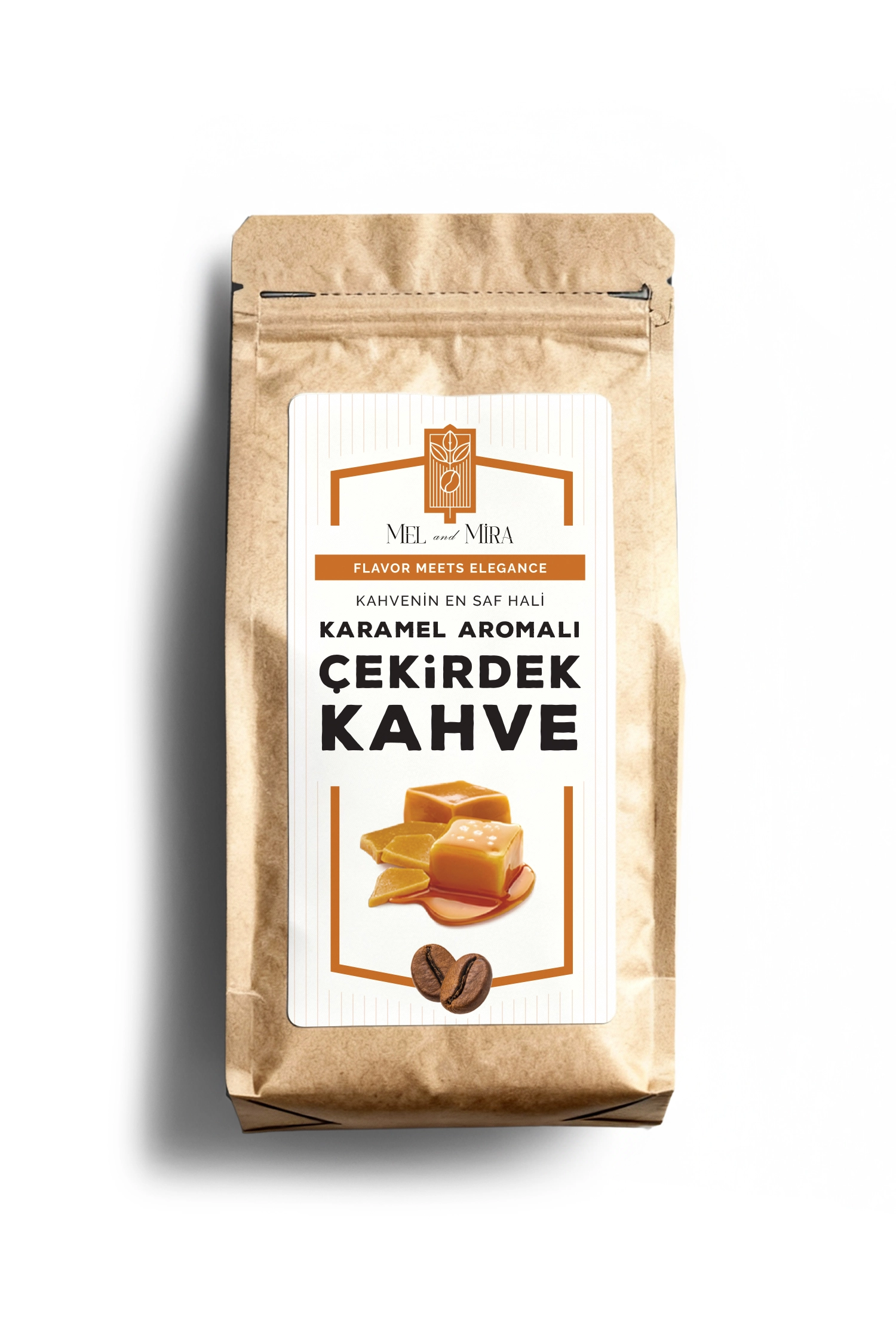 caramel Craft Paket Karamel Aromalı Çekirdek Kahve - Görsel 1
