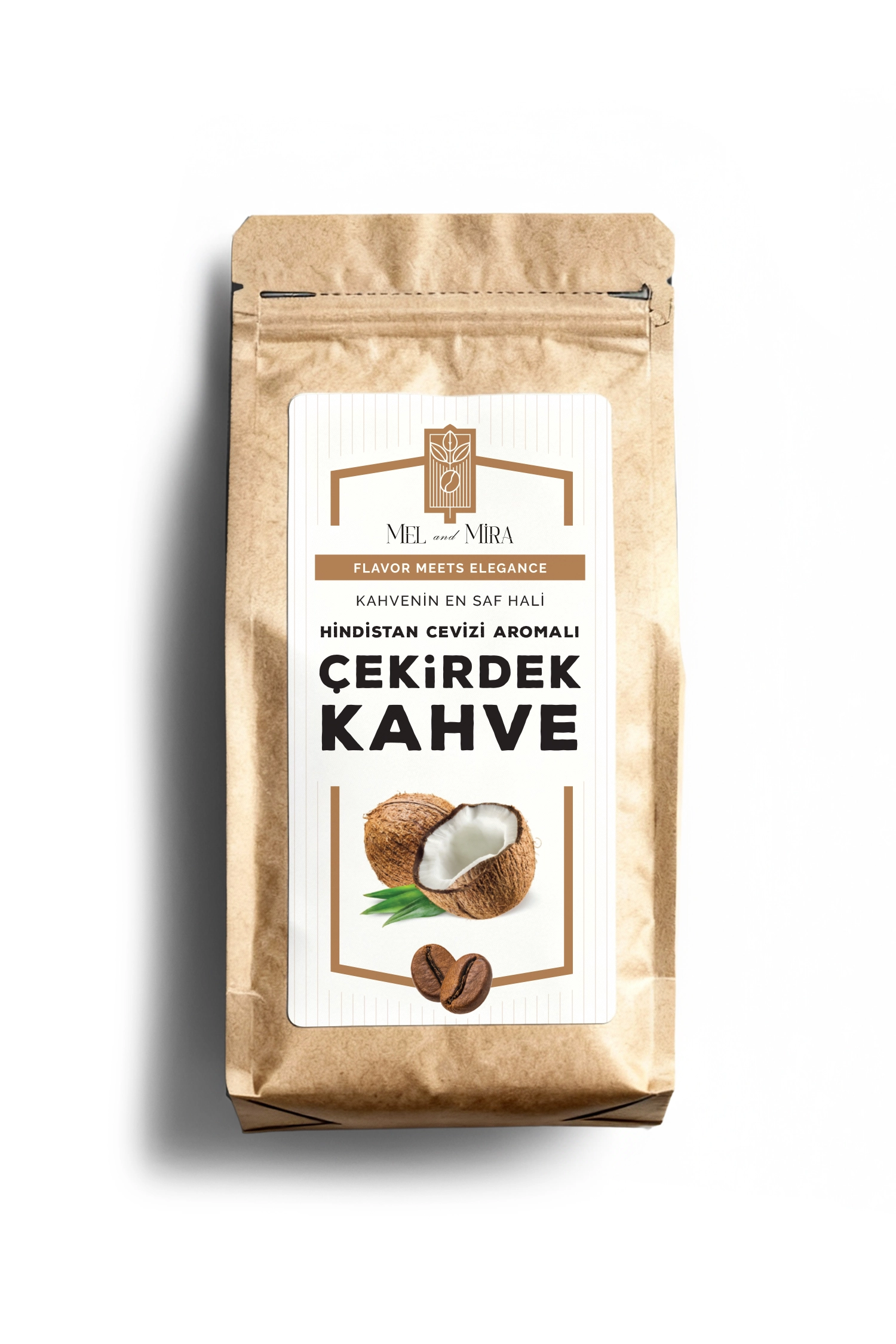 hindistan Craft Paket Hindistan Cevizi Aromalı Çekirdek Kahve - Görsel 1