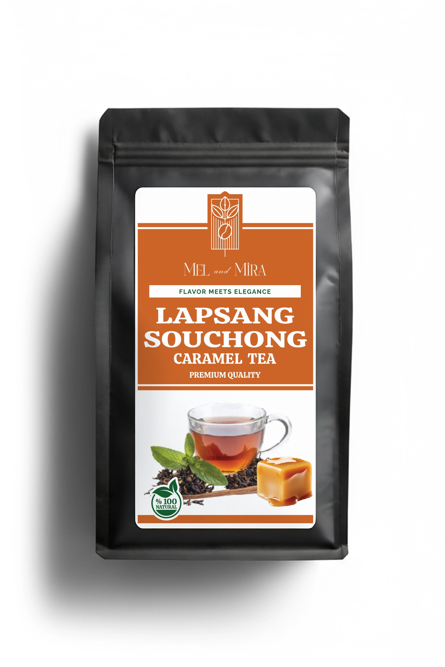 karamel Premium Karamel Aromalı Lapsang Souchong Çayı - Görsel 1