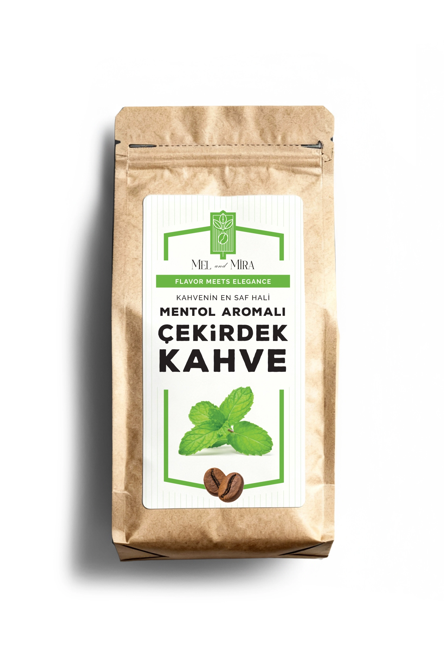 mentol Craft Paket Nane Aromalı Çekirdek Kahve - Görsel 1