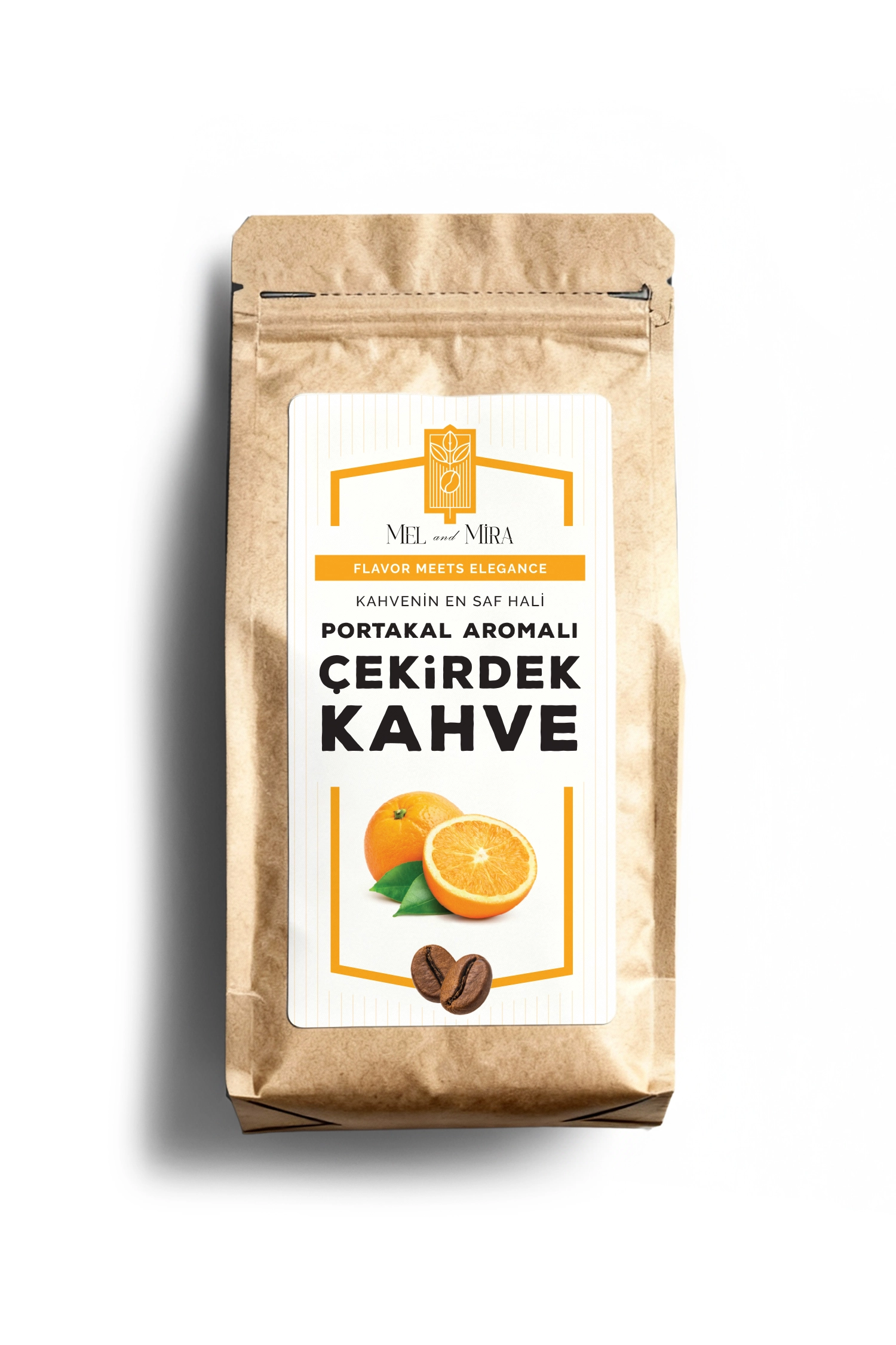 portakal Craft Paket Portakal Aromalı Çekirdek Kahve - Görsel 1