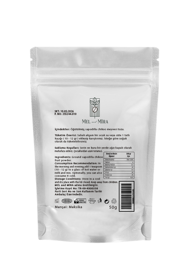 Organik Sapodilla Chikoo Meyvesi Tozu - Görsel 5